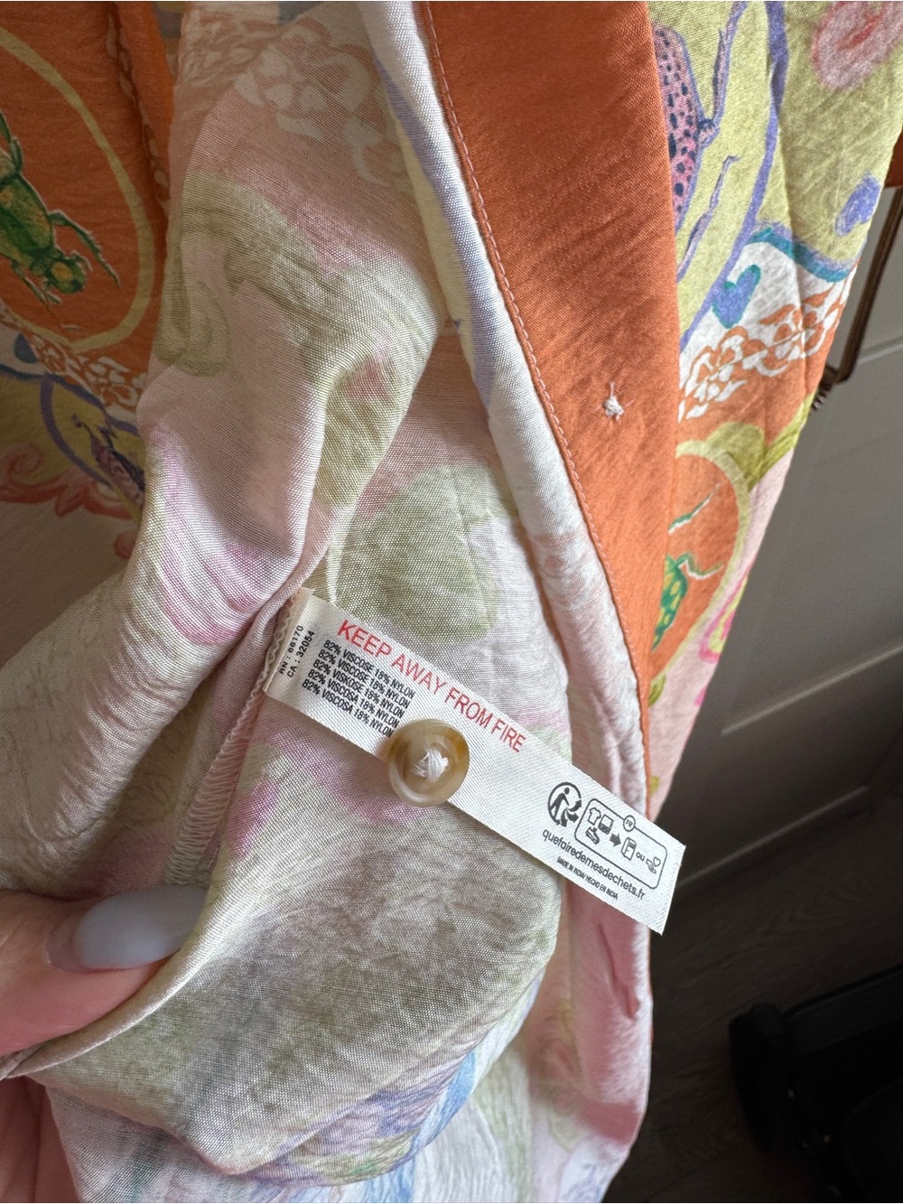 Celandine Long-Sleeve Sheer Maxi Shirt Dress Anthropologie Spring Summer Print 🐞 - Picture 6 of 8